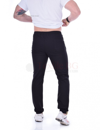 Mъжки спортен панталон със странични джобове с цип