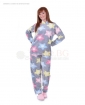 Mека и топла пижама от велсофт в десен на звезди