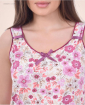 Лятна флорална дамска нощница с широки презрамки