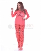 Памучна дамска пижама дълъг ръкав със звезди в три варианта