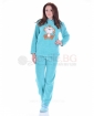 Mека и топла пижама от велсофт с апликация в три цвята