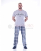 Mъжка пижама с къс ръкав и дълъг каре панталон в три комбинации